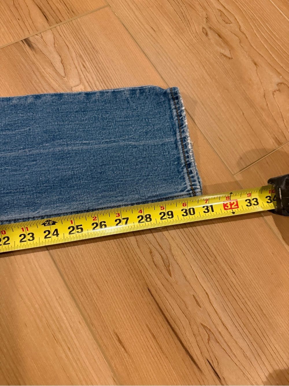Abercrombie & Fitch 90s slim Straight Ultra High Rise Blue Denim Jeans Size 25/0 - Picture 6 of 8
